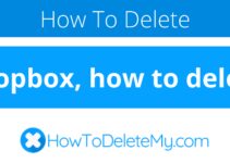 Dropbox, how to delete