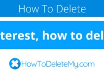 Pinterest, how to delete