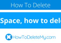 MySpace, how to delete