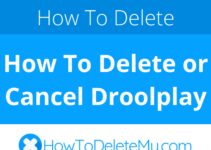 How To Delete or Cancel Droolplay