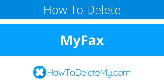 How to delete or cancel MyFax