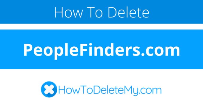 How to delete or cancel PeopleFinders.com