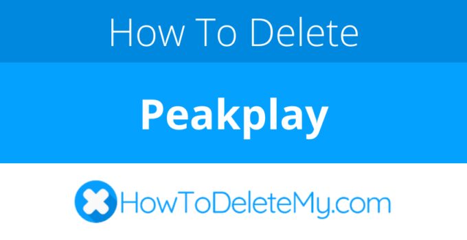 How to delete or cancel Peakplay