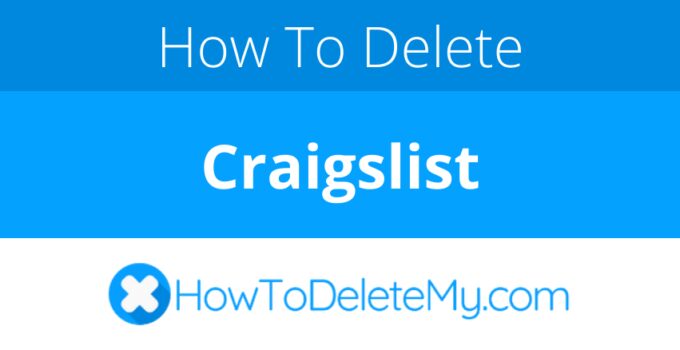 How to delete or cancel Craigslist