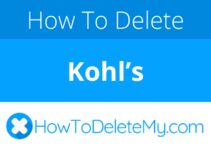 How to delete or cancel Kohl’s
